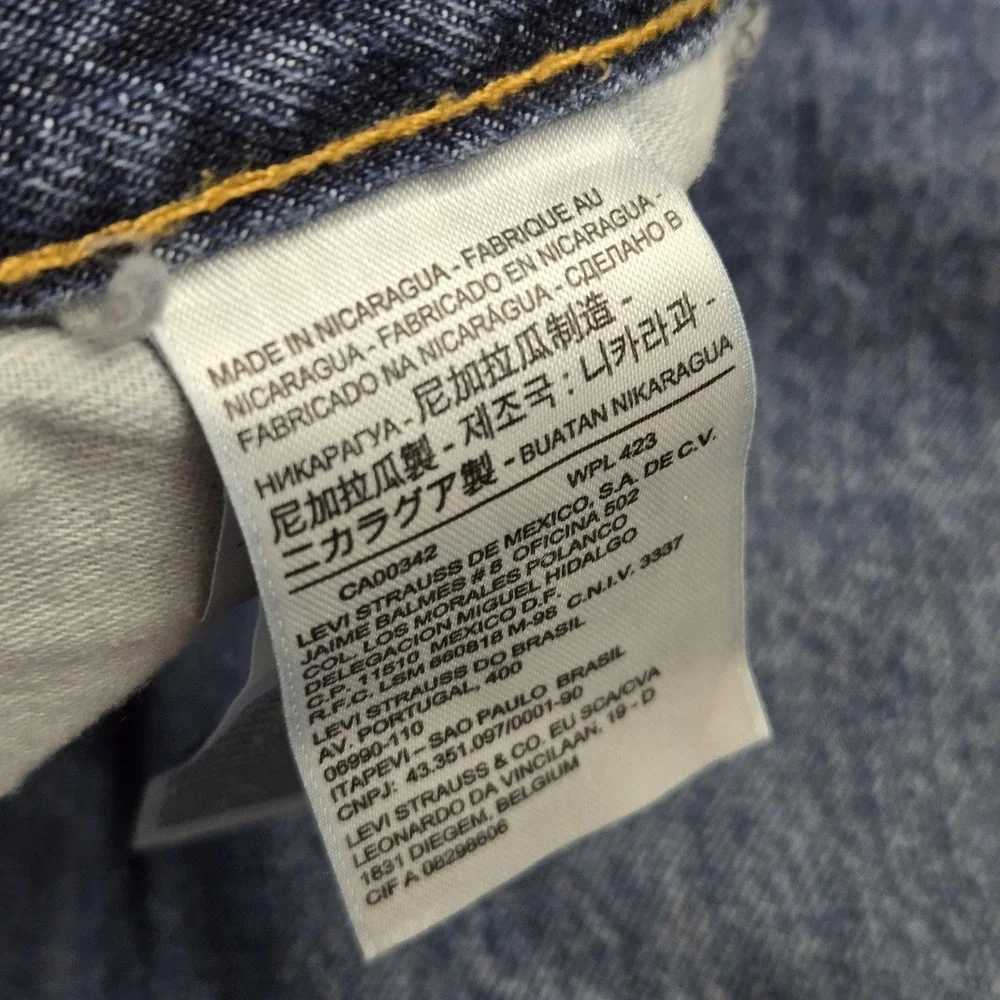 Levi's 550 Men's Relaxed Fit Jeans Stonewash Blue Zip Button Size‎ 36x30